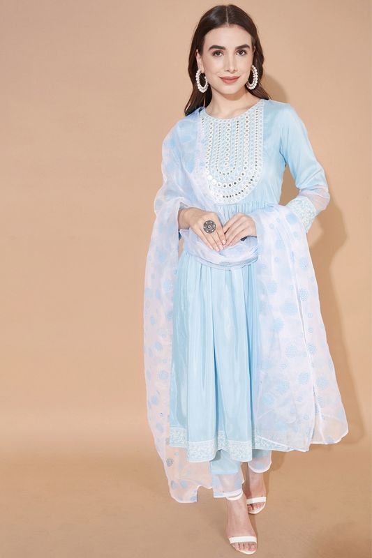 Share more than 149 blue and blue kurti super hot